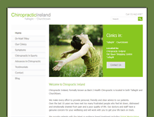 Tablet Screenshot of chiropractic-ireland.com